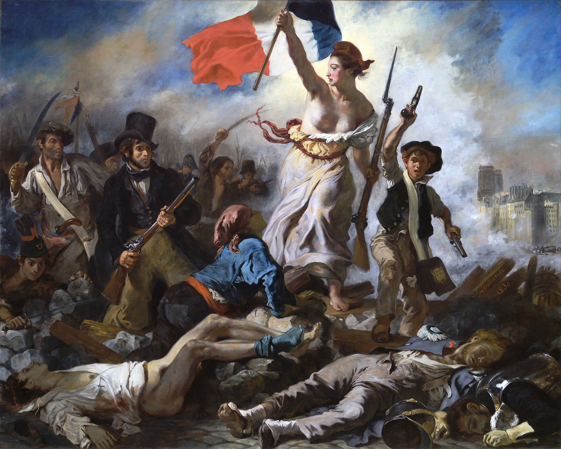 A Liberdade Guiando o Povo, de Eugène Delacroix